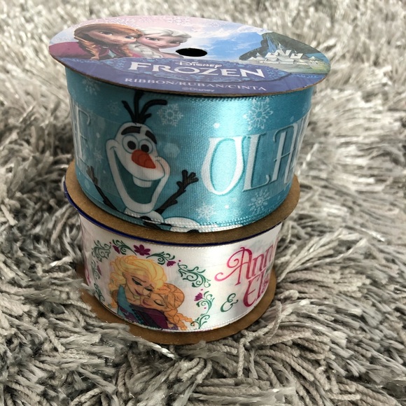 Disney | Party Supplies | Rare Disney Frozen Anna Elsa Olaf Ribbon Nwt | Poshmark